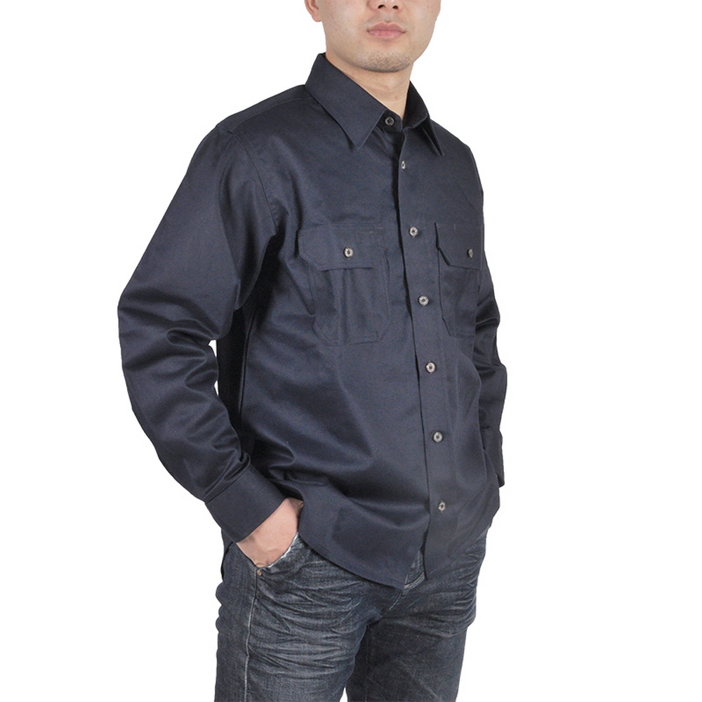 Mens Fr Two Pocket Button Down Stock Work Shirt