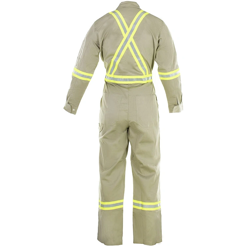 Fr Flame Retardant Anti-Static Coverall for Wild Working with En20471 Reflective Band