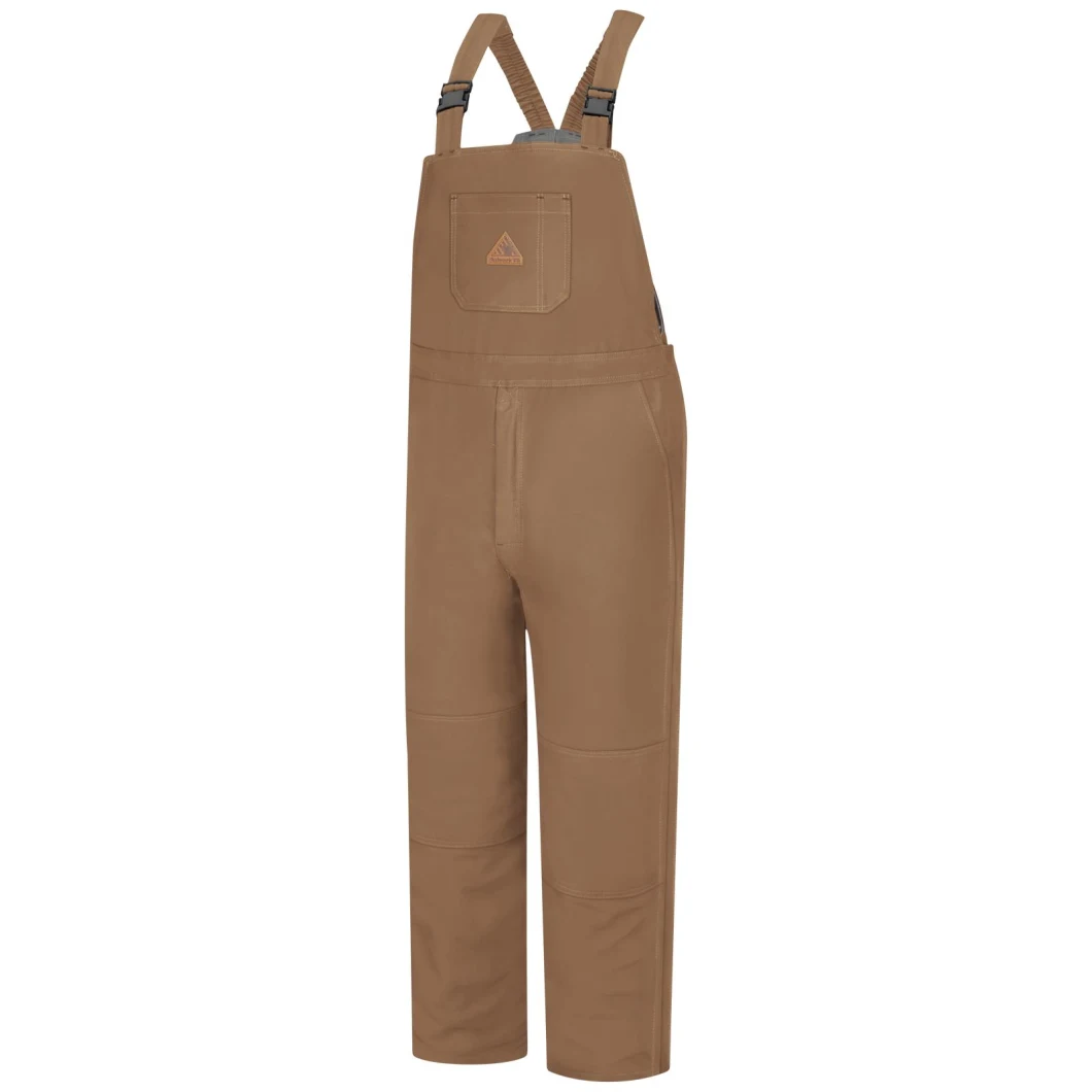 Men′s Heavyweight Excel Fr® Comfortouch® Deluxe Insulated Brown Duck Bib Overall