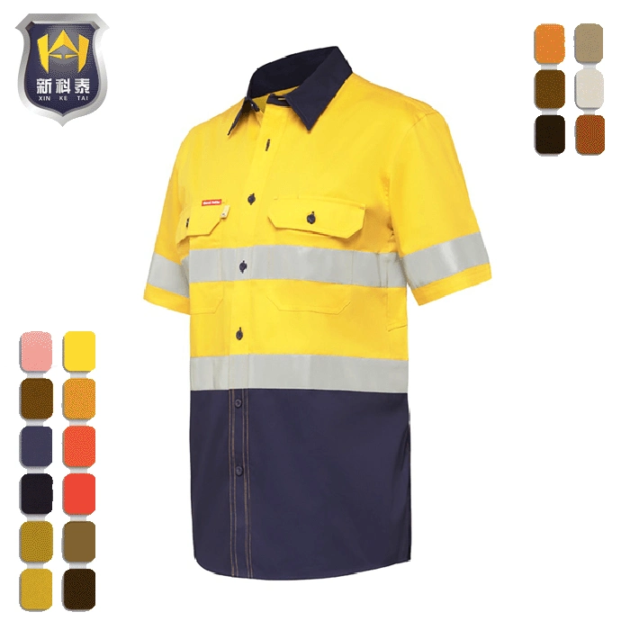 Short Sleeve Safety Workwear Work Fr Uniform Shirt