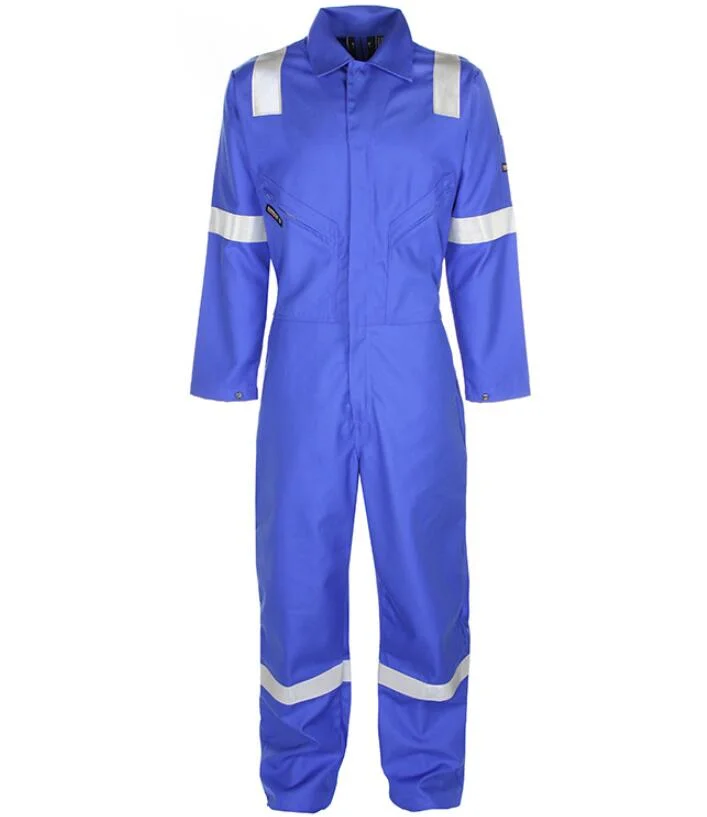 Durable PPE Safety Reflective Fr Cotton One Piece Industrial Coverall