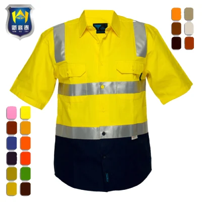 Camisa uniforme de trabalho de segurança de manga curta Work Fr