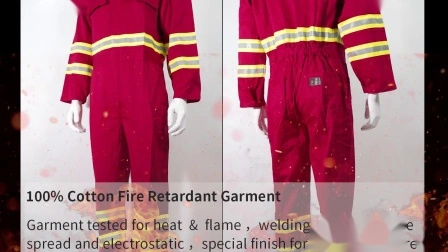 Fabricante 100% algodão Tc CVC Security Workwear com Fr Flame Retardant Fabric